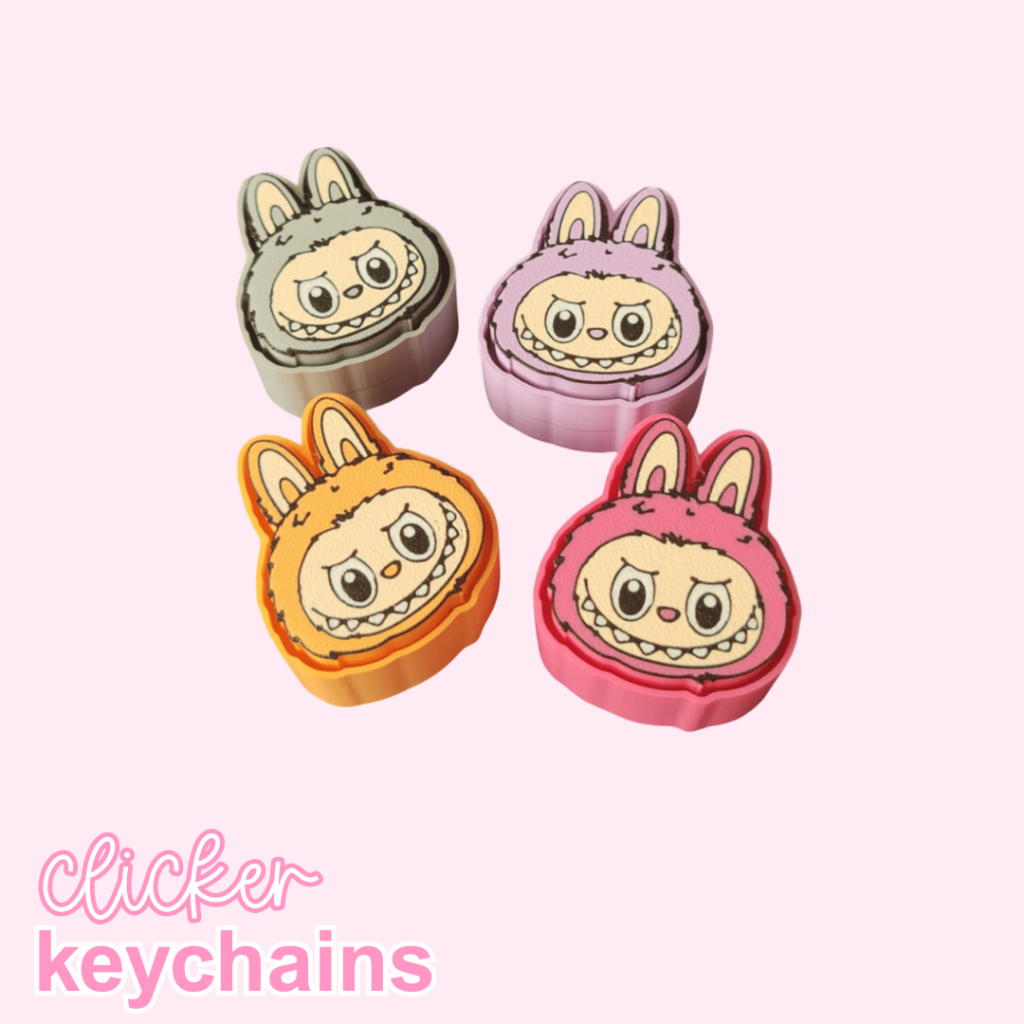 Cute Monster Clicker Keychain All Products