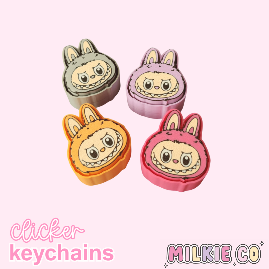 Cute Monster Clicker Keychain All Products