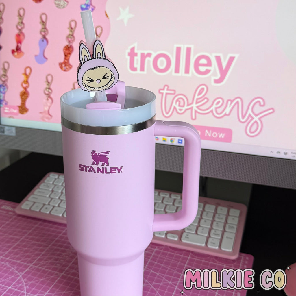 Cute Monster Straw Topper