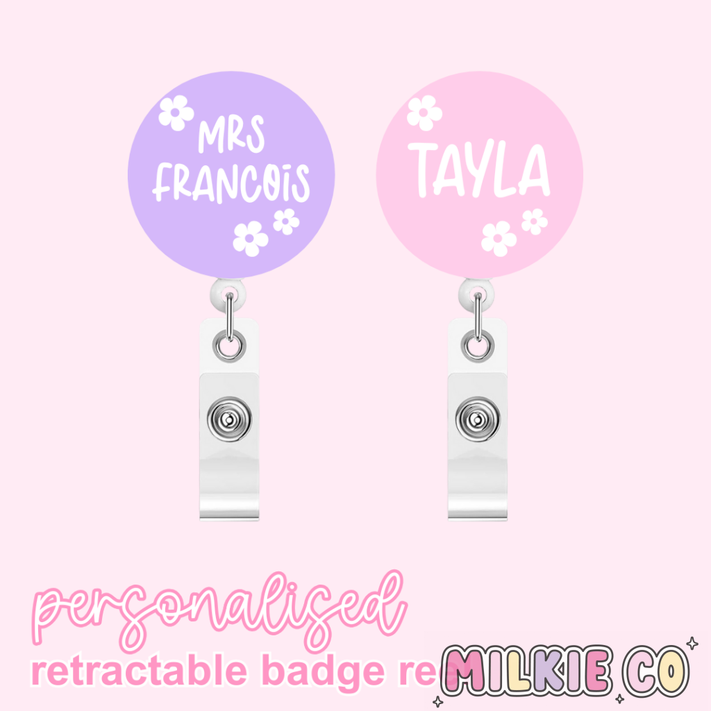 Daisy Personalised Badge Reel All Products