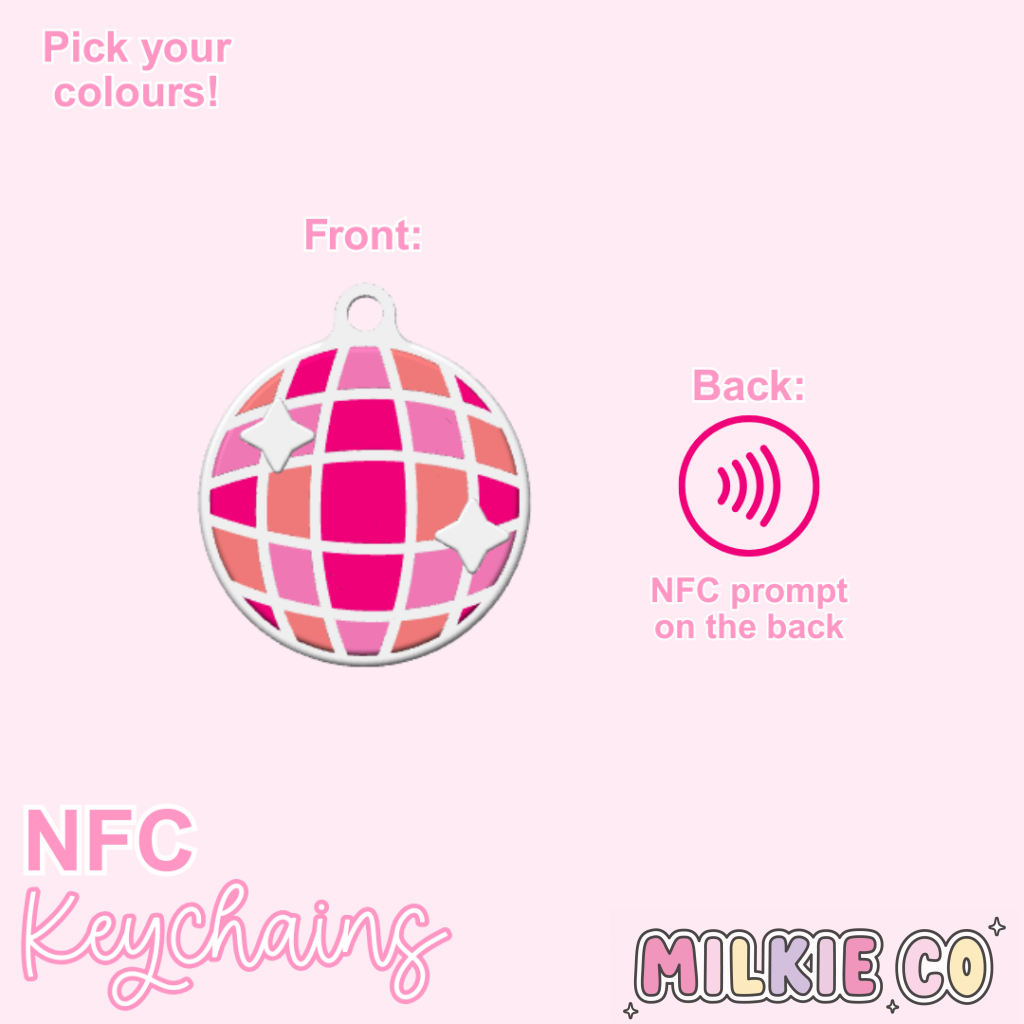 Disco Ball NFC Keychain All Products