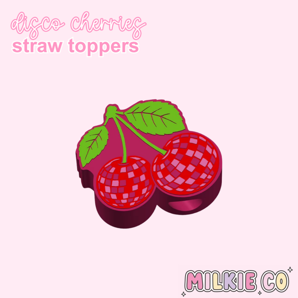 Disco Cherries Straw Topper