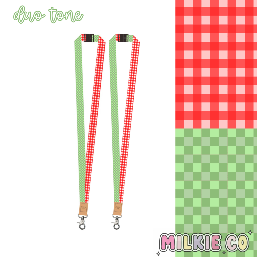 Duo Christmas Fabric Lanyard [PRE-ORDER LATE SEP] All Products