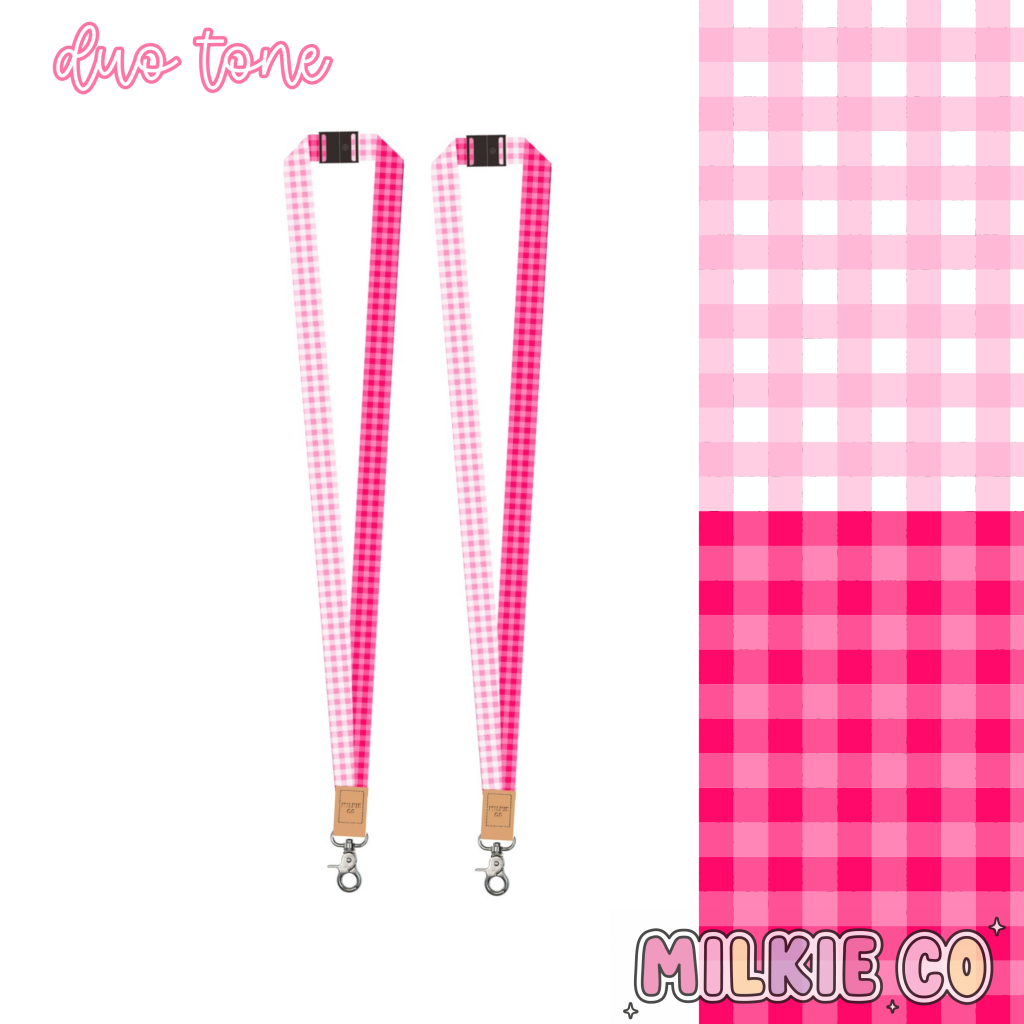 Duo Pink Fabric Lanyard [PRE-ORDER LATE SEP] All Products