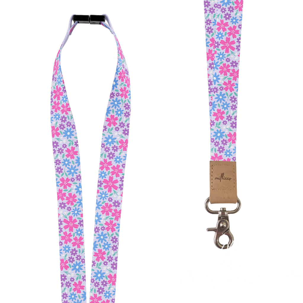 Floral Flourish Fabric Lanyard All Products