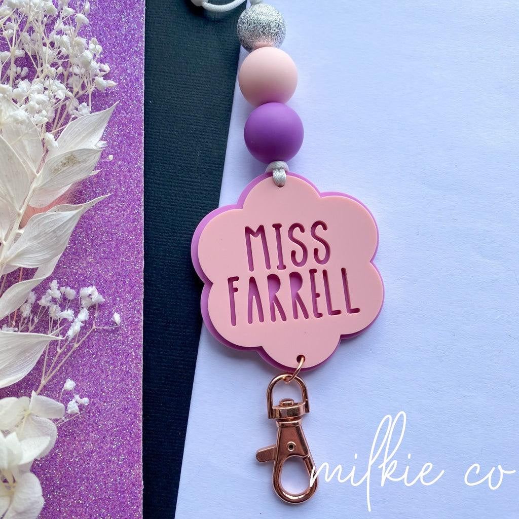 Flower Personalised Lanyard All Products