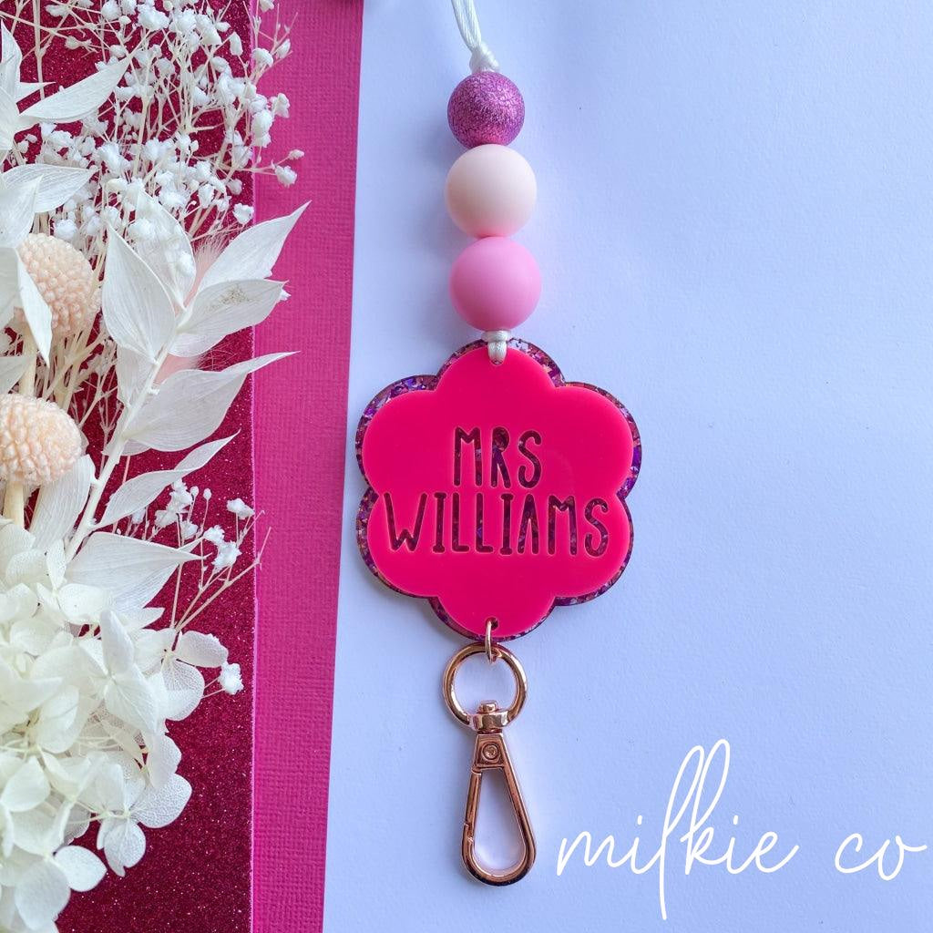 Flower Personalised Lanyard All Products