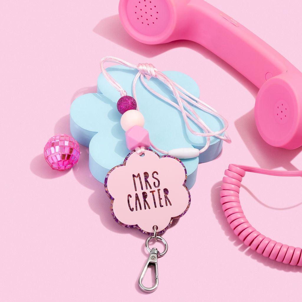 Flower Personalised Lanyard