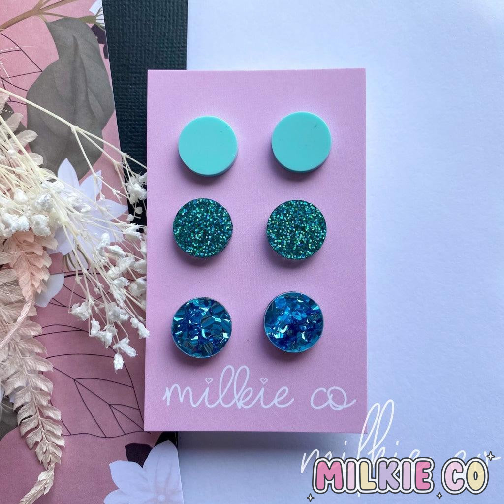Frozen Trio Studs - Milkie Co