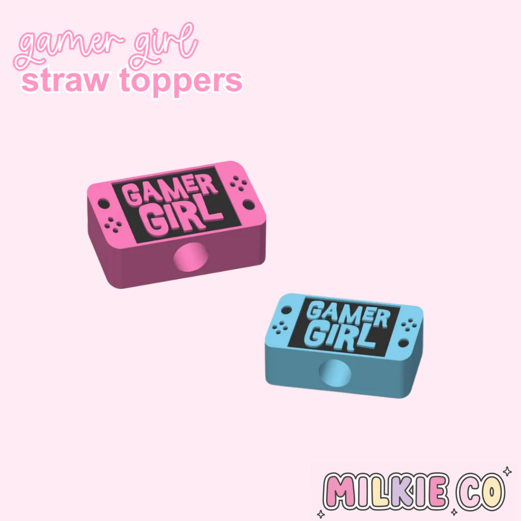 Gamer Girl Hat Straw Topper
