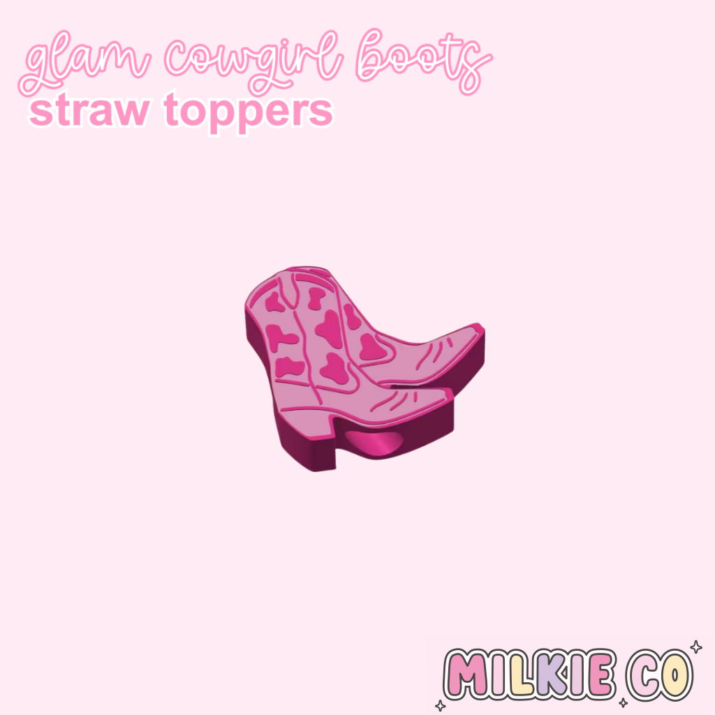 Glam Cowgirl Boots Straw Topper