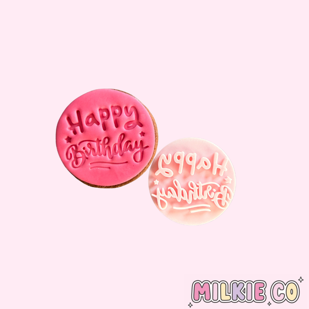 ’Happy Birthday’ Cookie Embosser