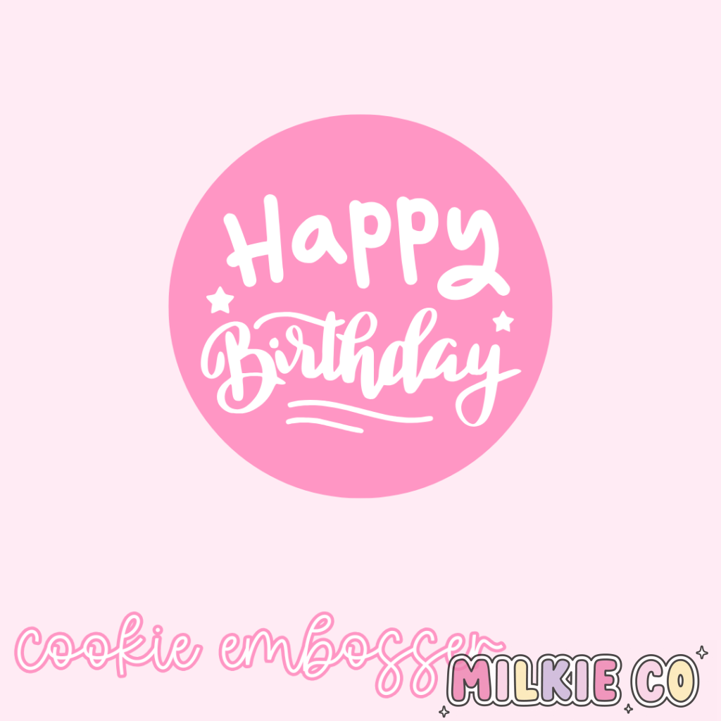 ’Happy Birthday’ Cookie Embosser