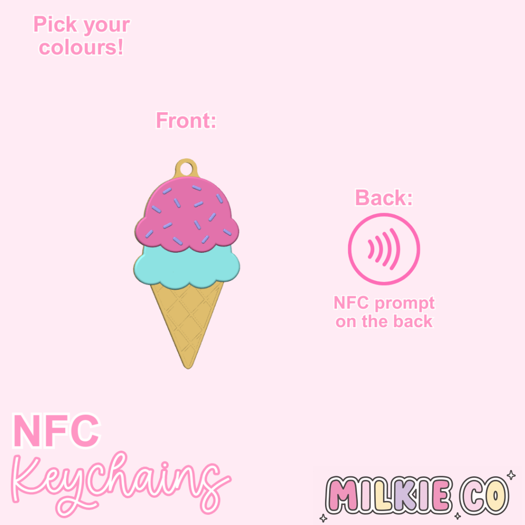 Ice Cream NFC Keychain All Products