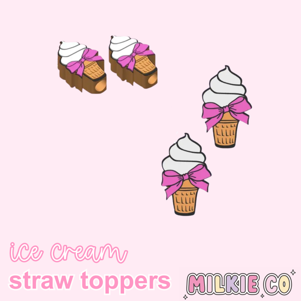 Ice Cream Straw Topper