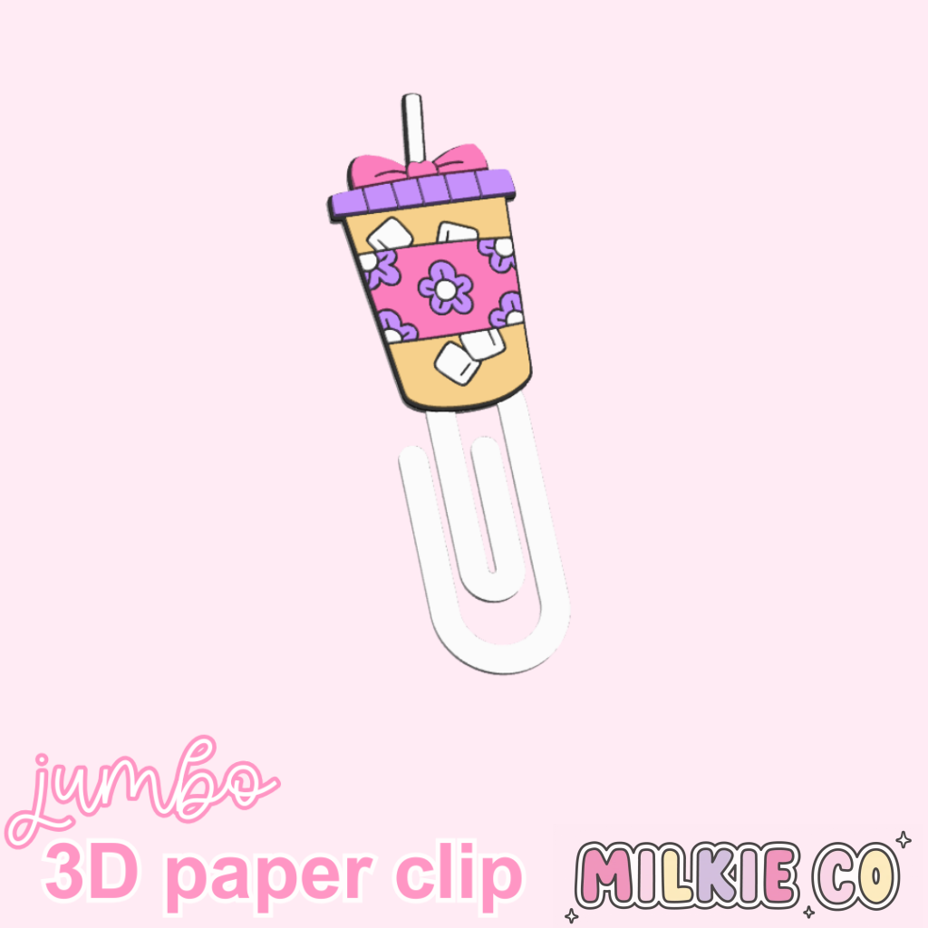 Iced Coffee Jumbo Paperclips
