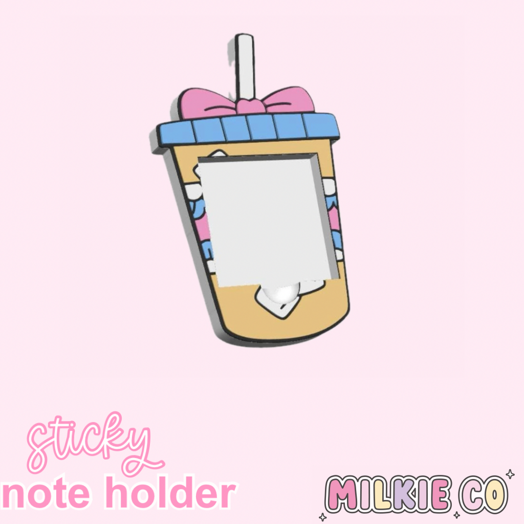Iced Coffee Sticky Note Holder