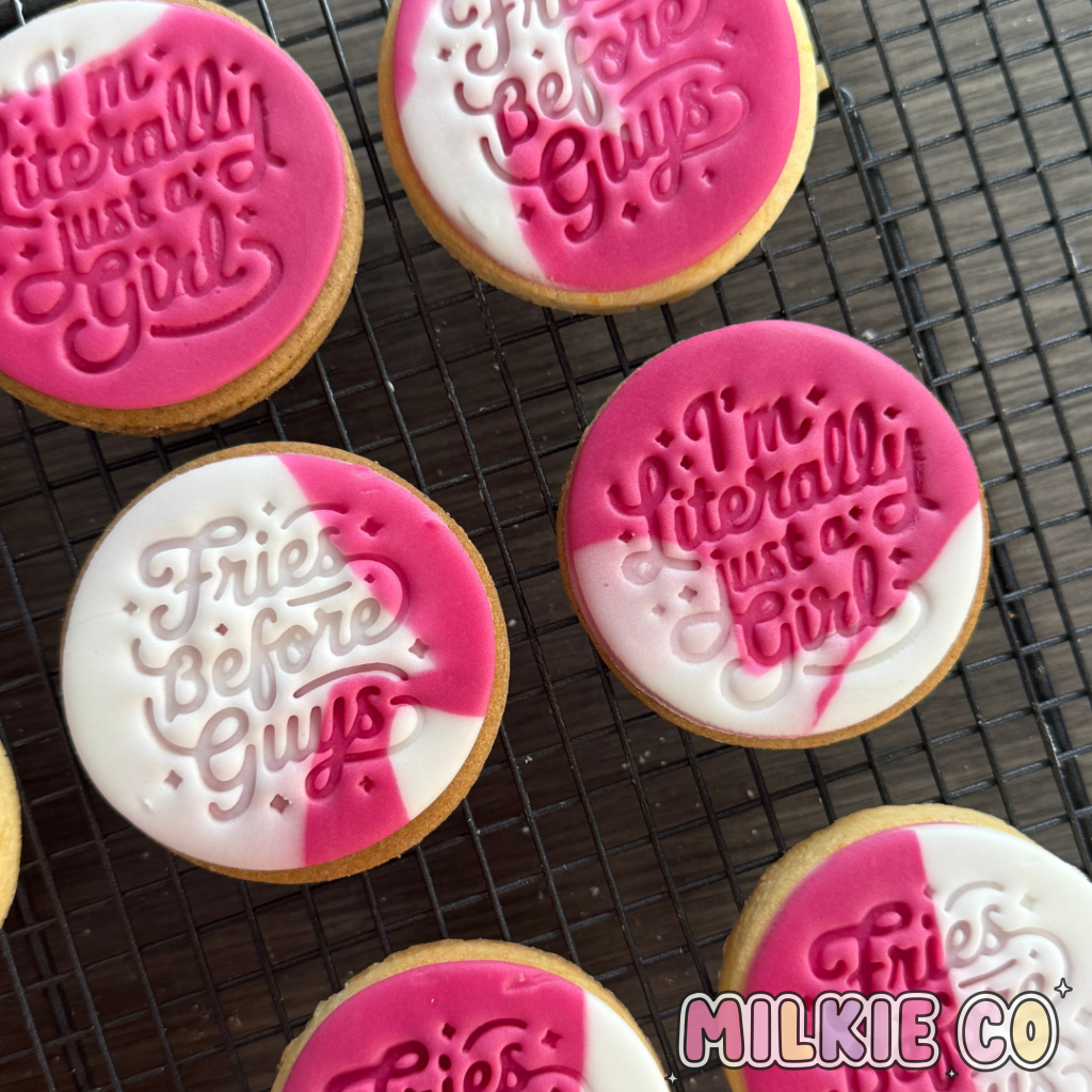 ’I’m Literally Just a Girl’ Cookie Embosser