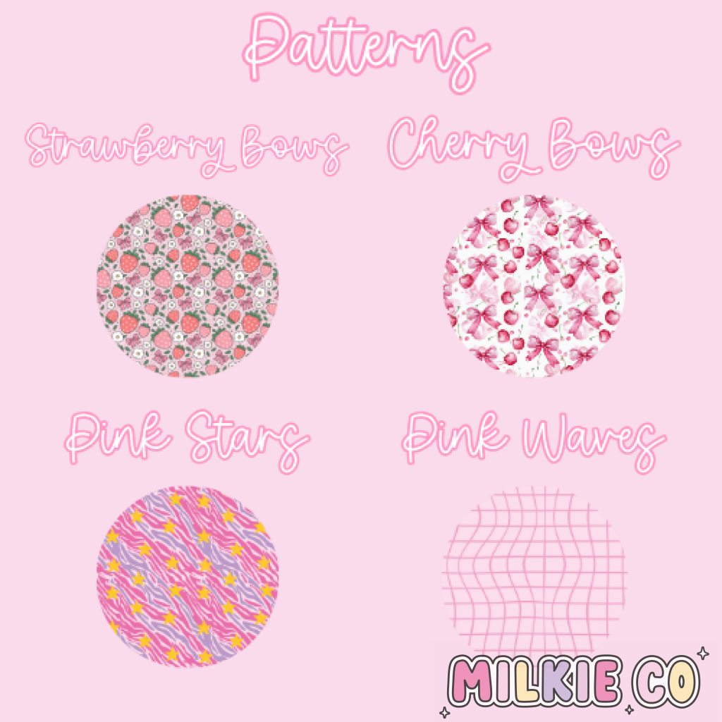 Lipbalm Pouch Strawberry Bows