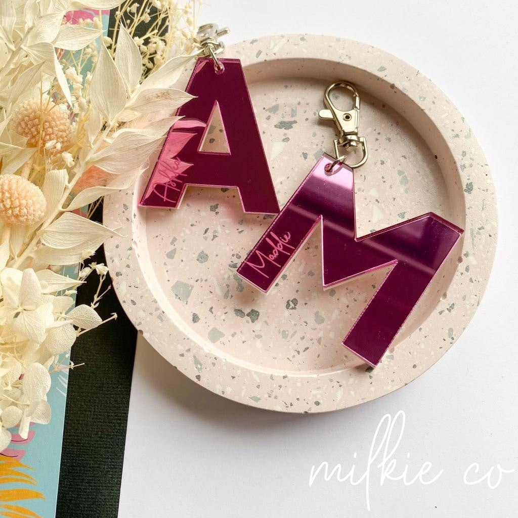 Luxe Alphabet Keyring All Products
