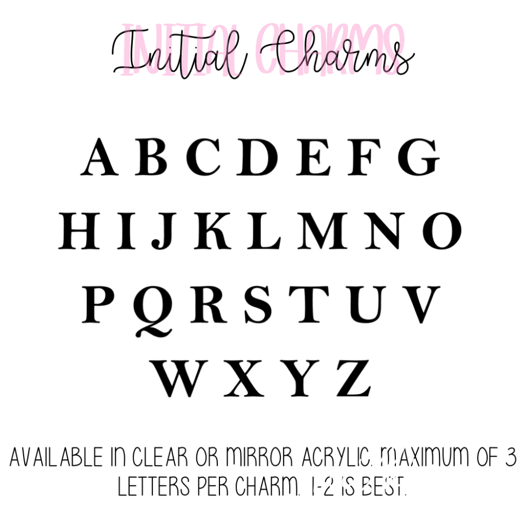 Luxe Alphabet Keyring All Products