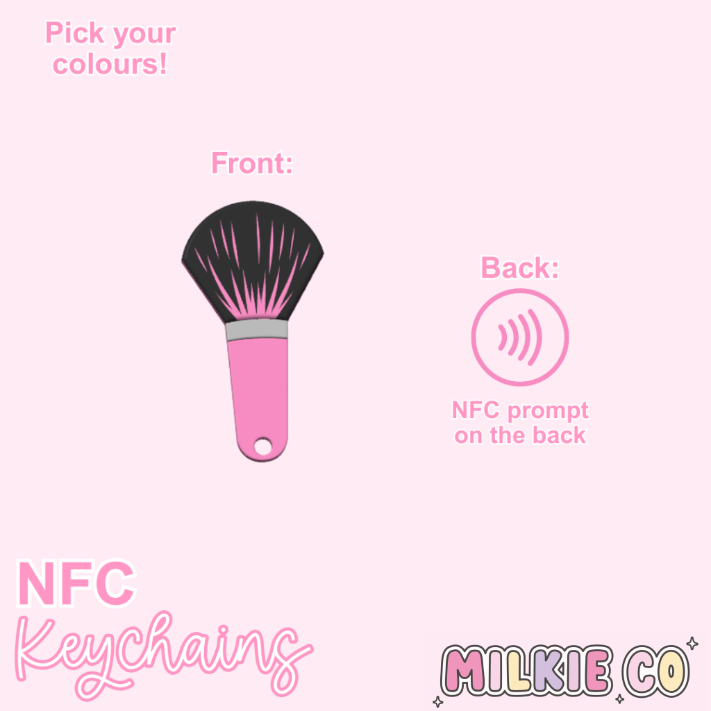 Makeup Brush NFC Keychain All Products