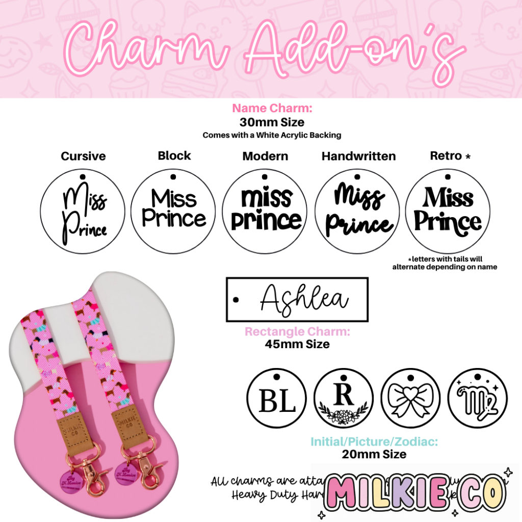 Name Charms (30mm)