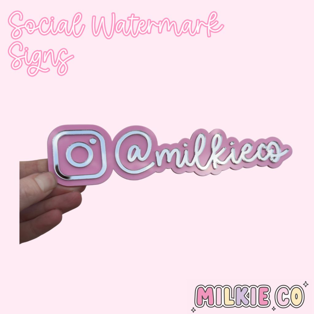 Mini Instagram Watermark Sign
