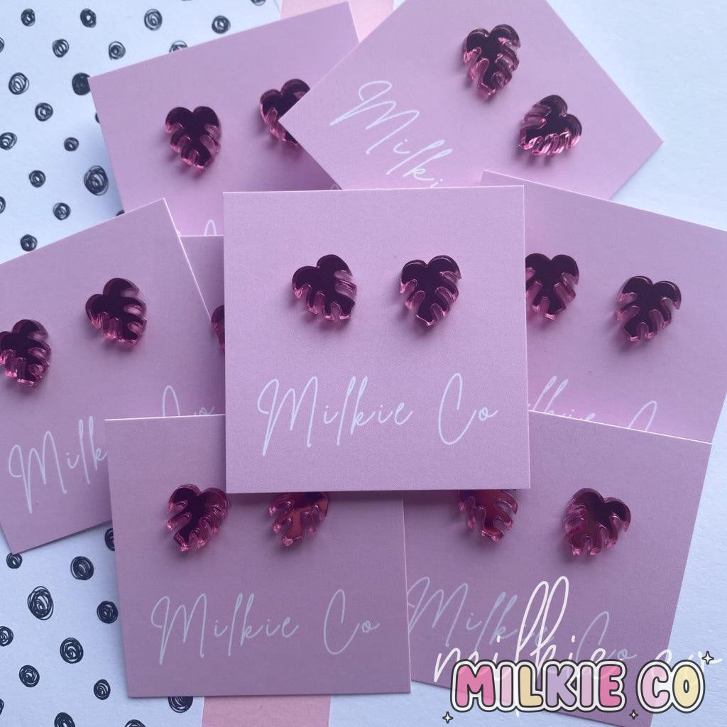 Monstera Studs