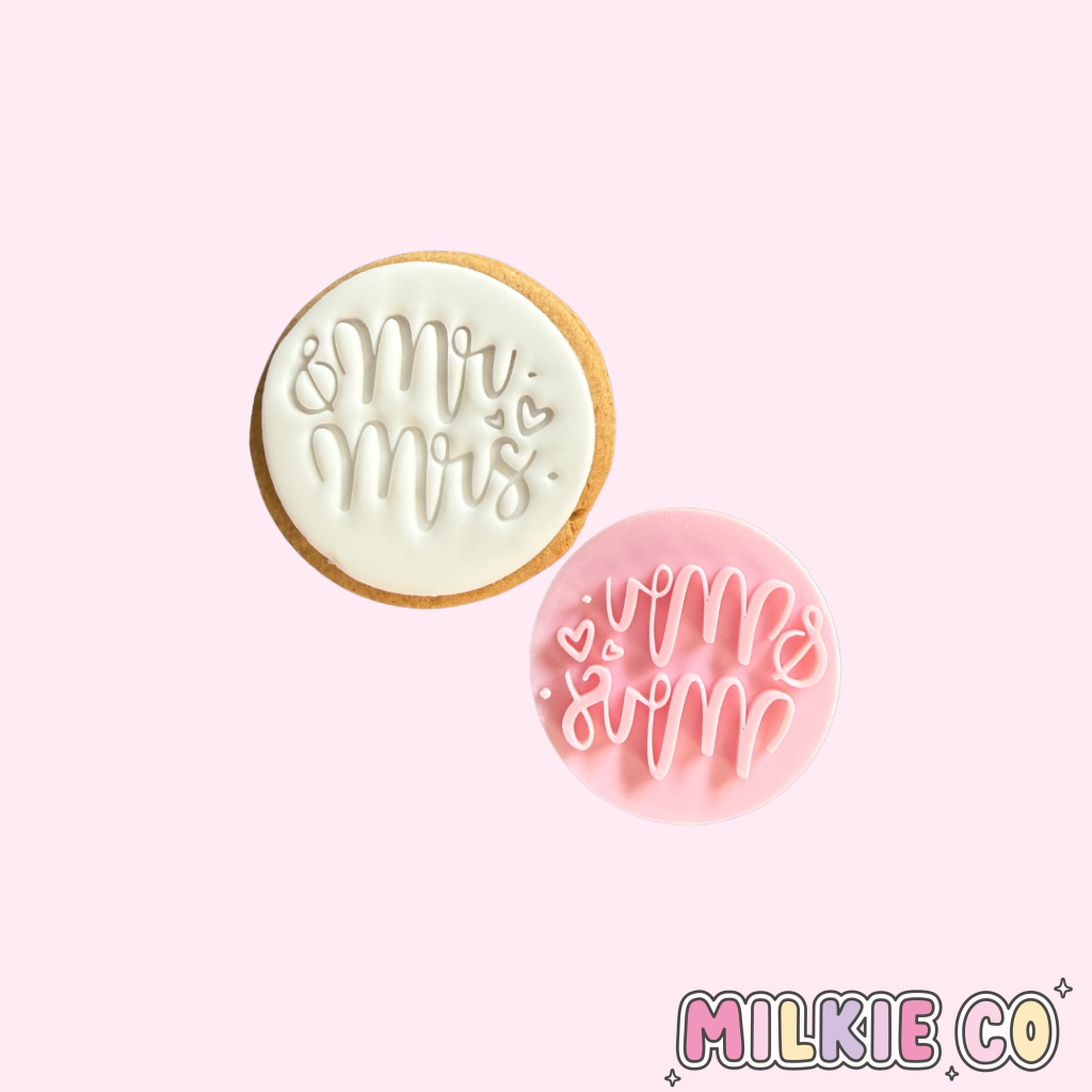 ’Mr & Mrs’ Cookie Embosser