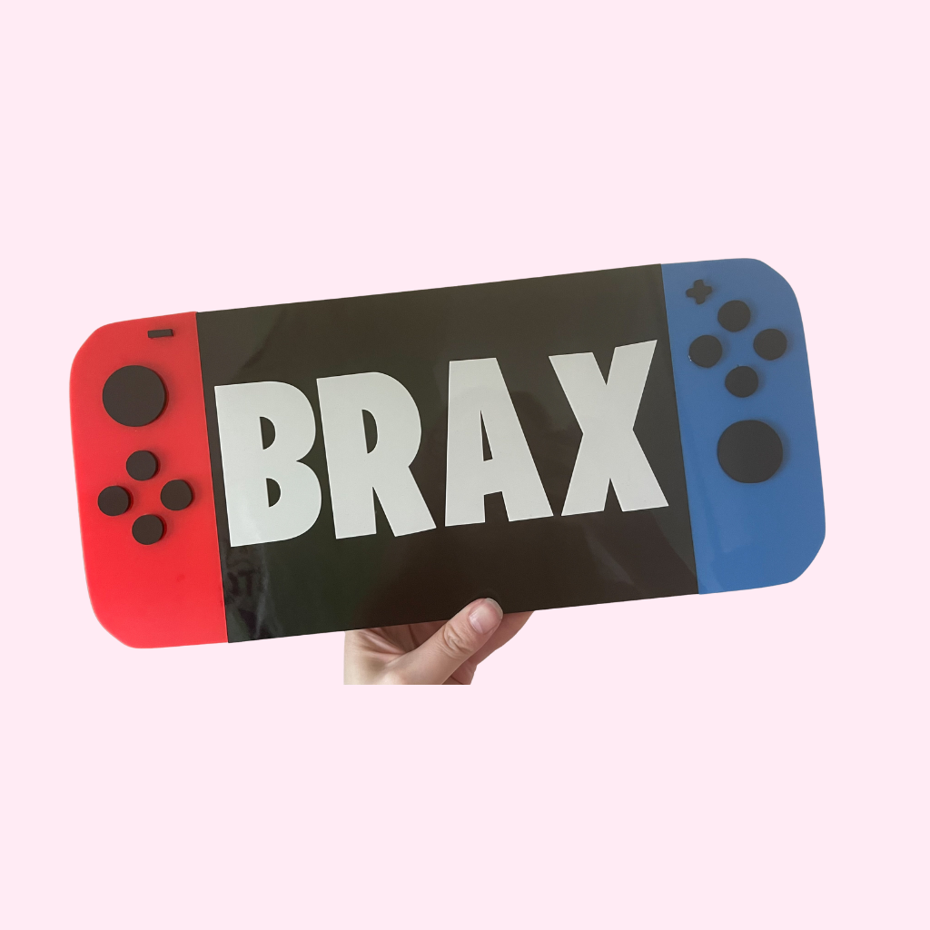 Name Acrylic Signage: Gamer