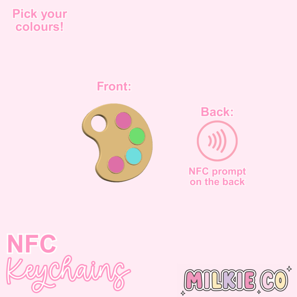 Paint Palette NFC Keychain All Products