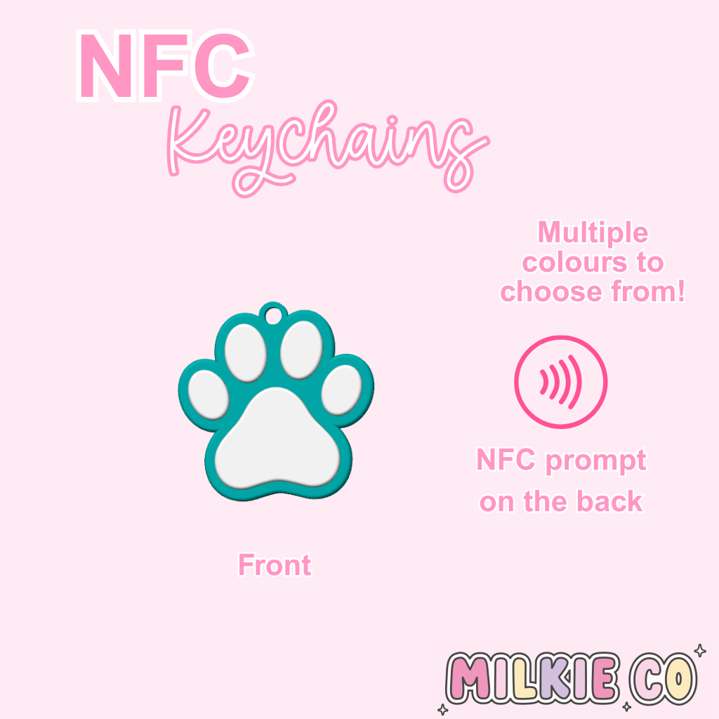 Paw Print NFC Keychain All Products