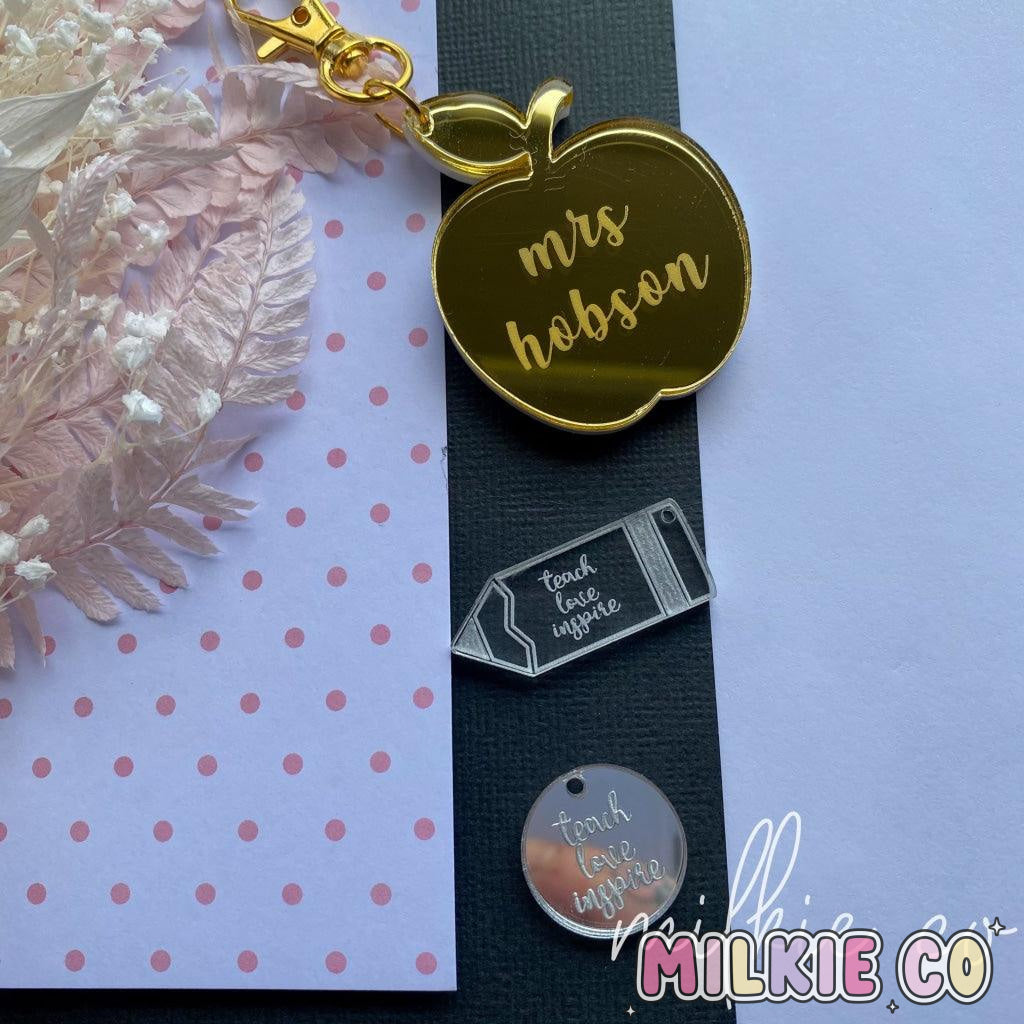 Personalised Apple Keychain - Milkie Co