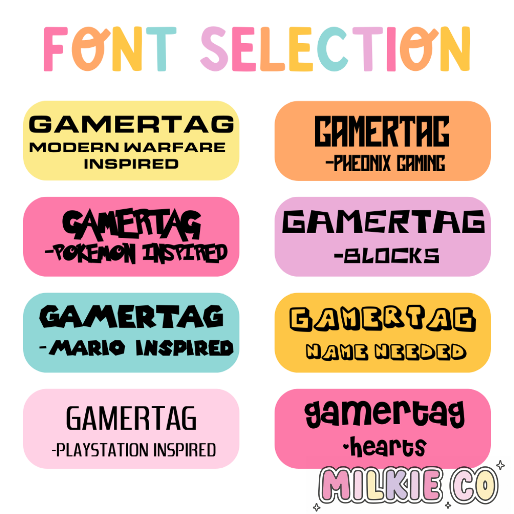 Personalised Gamertag Light