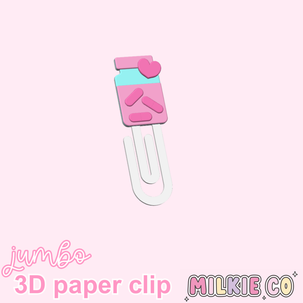 Pill Bottle Jumbo Paperclips