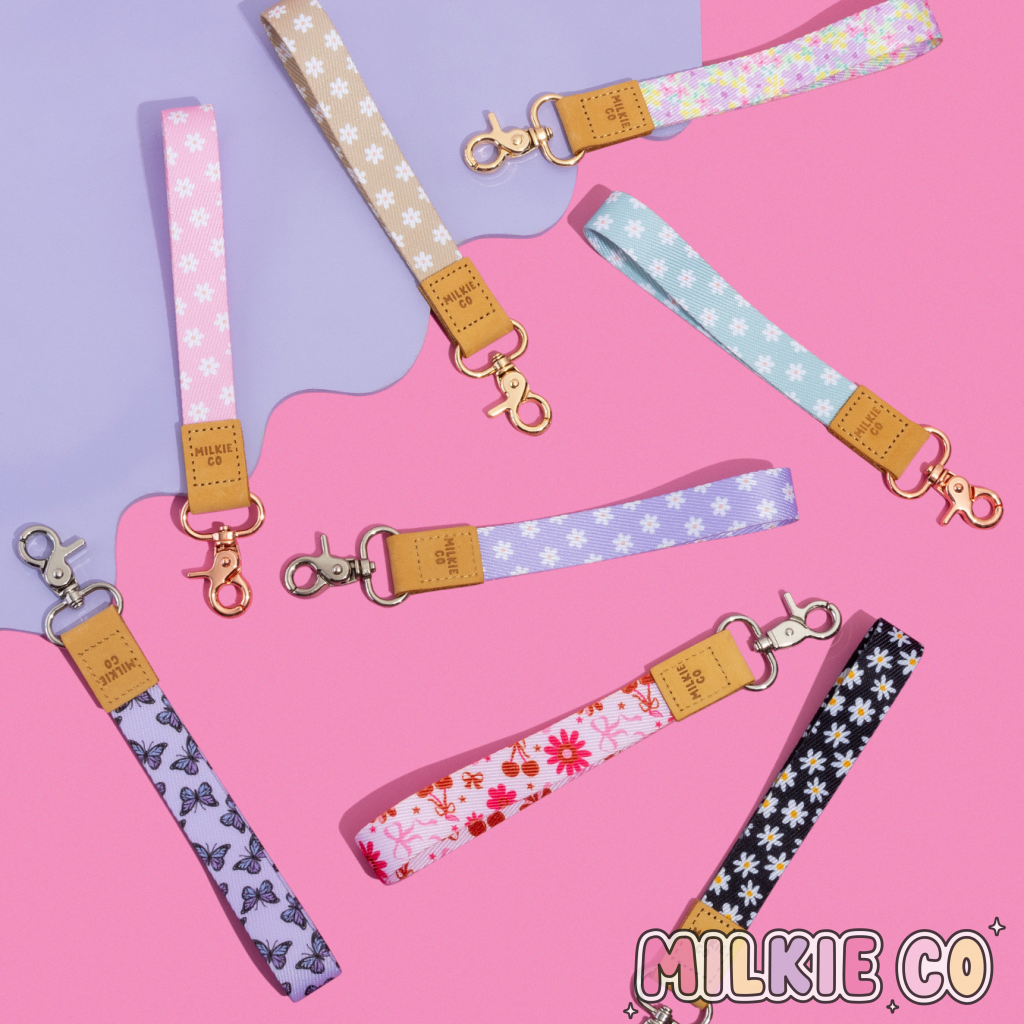Pink Bloom Fabric Wristlet All Products