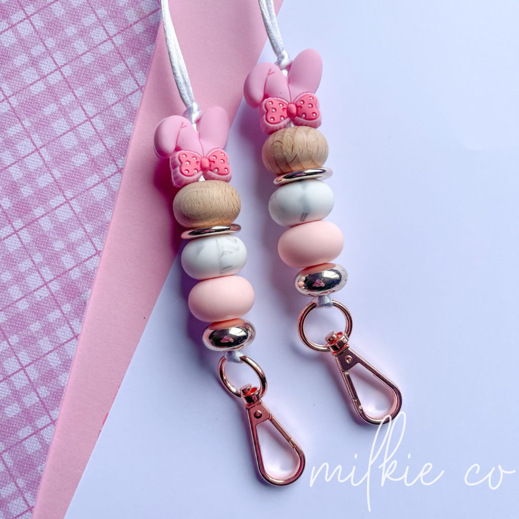 Pink Flopsy Bunny Lanyard All Products