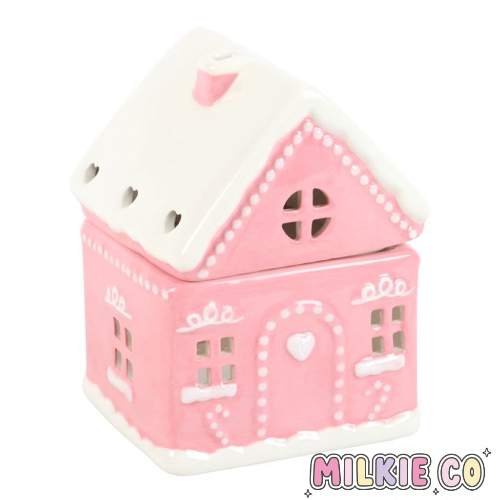 Pink Gingerbread House Wax Melt Burner All Products