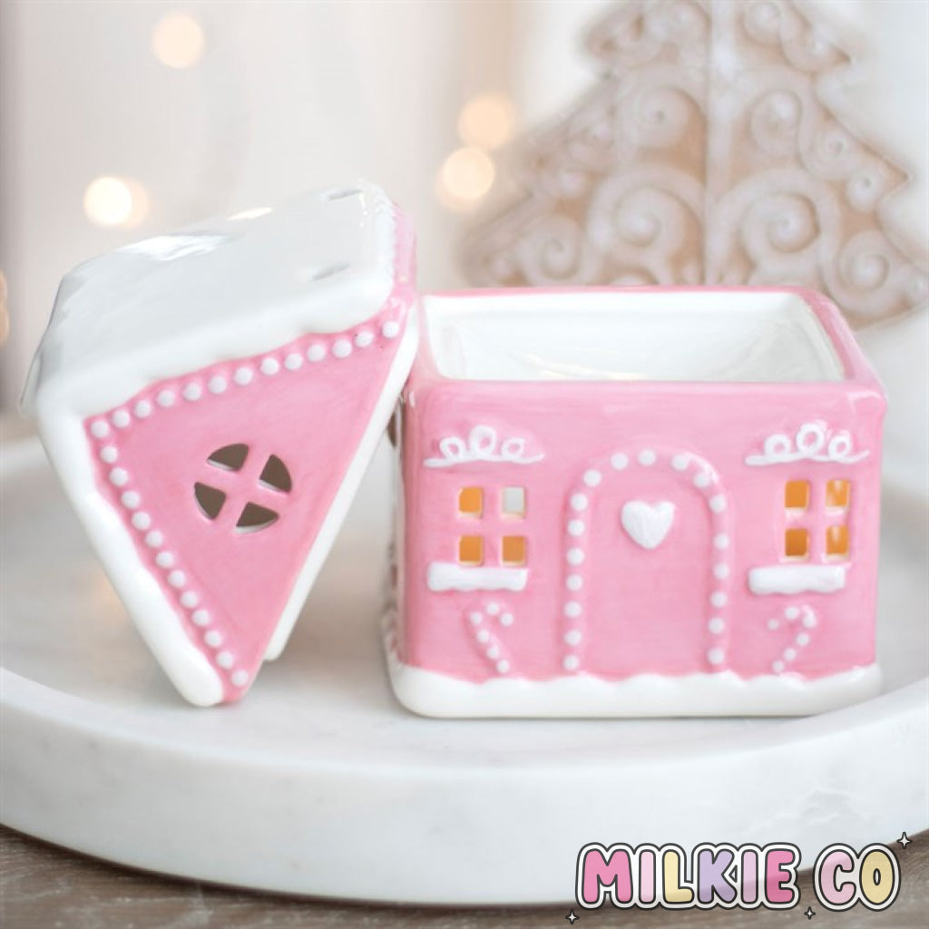 Pink Gingerbread House Wax Melt Burner All Products