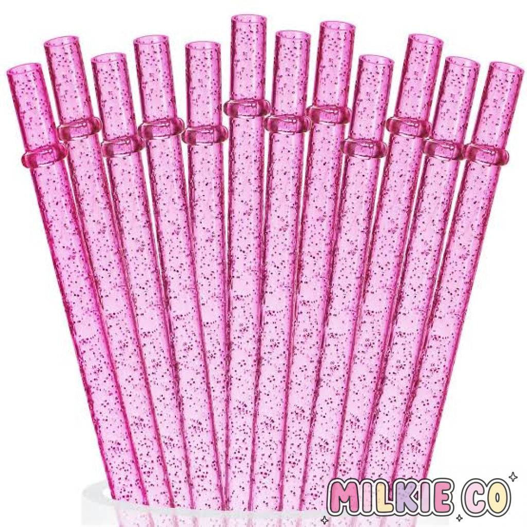 Pink Sparkle Straw