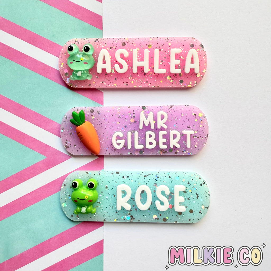 Premium Character Name Badges