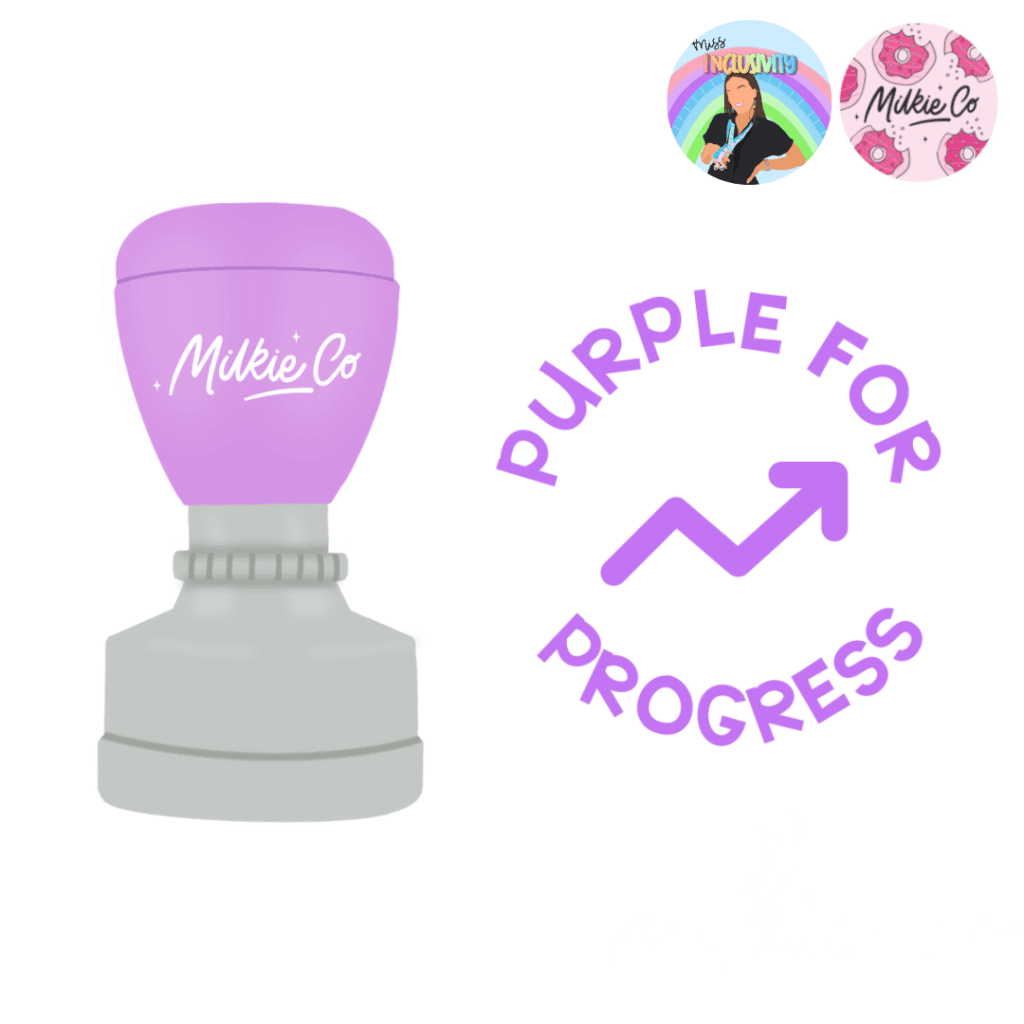 Purple For Progress Stamp