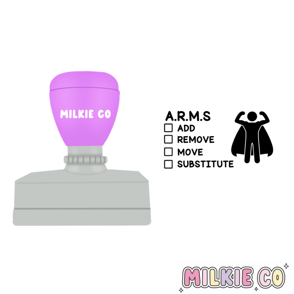 Rectangular: A.R.M.S Checklist Stamp