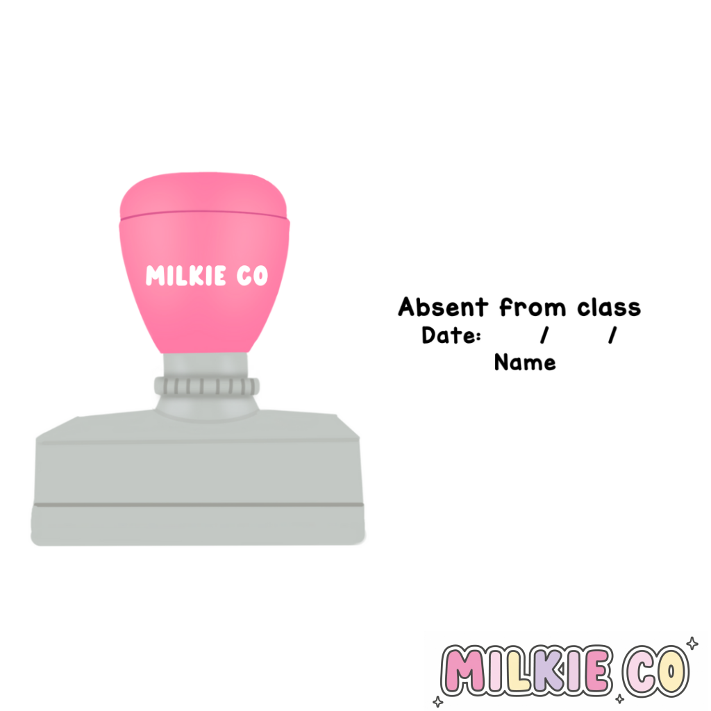 Rectangular: ’Absent from Class’ Stamp