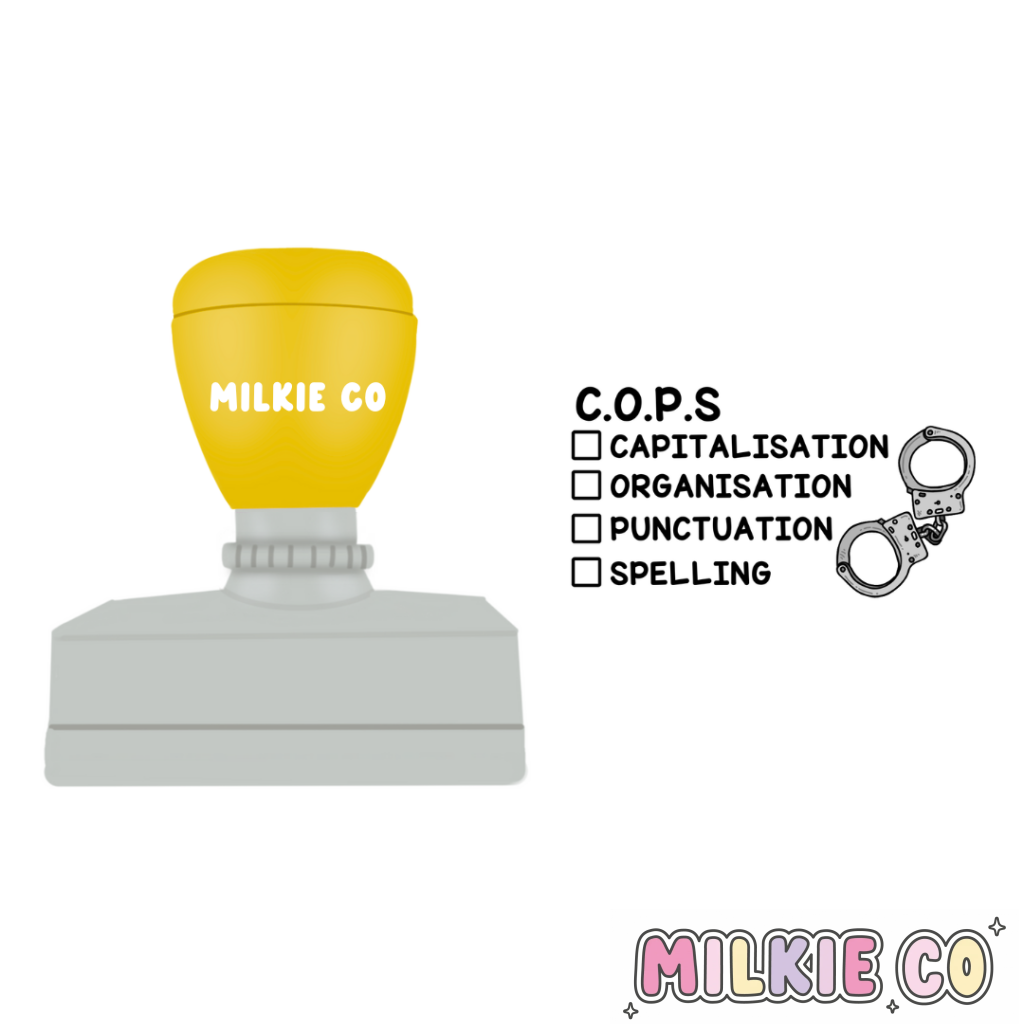 Rectangular: C.O.P.S Checklist Stamp