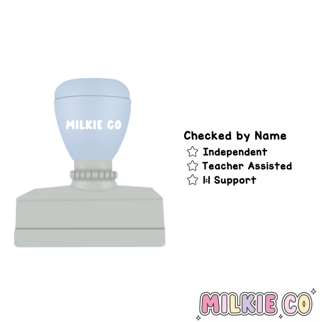 Rectangular: Checked By Stamp