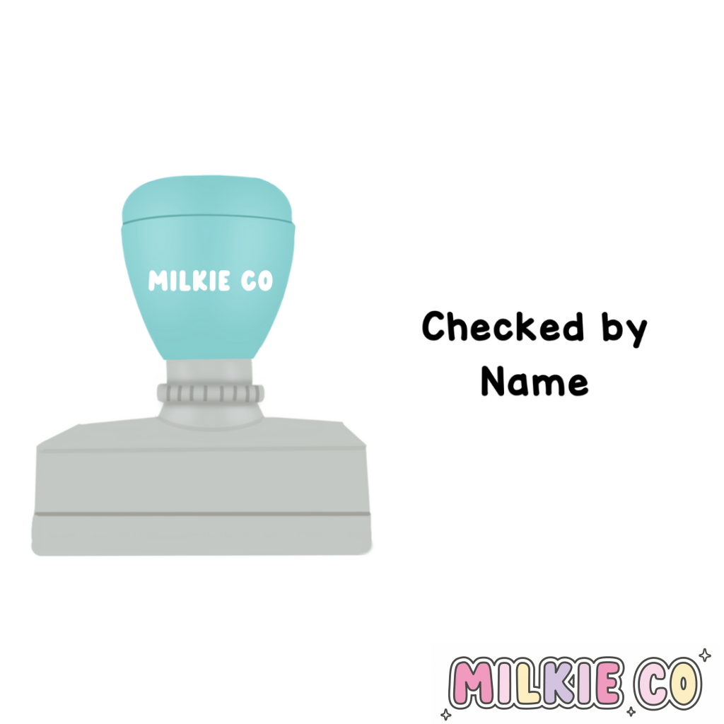 Rectangular: ’Checked by’ Stamp