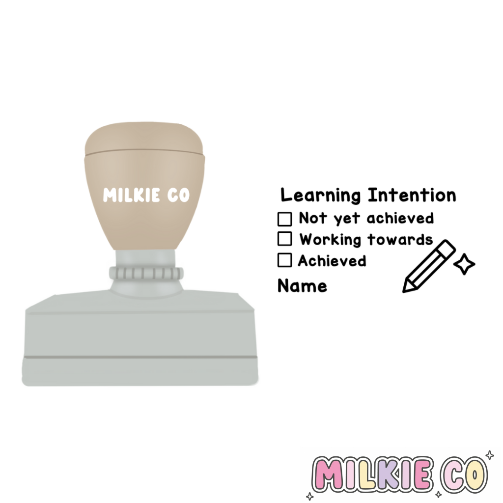 Rectangular: Learning Intention Checklist Stamp