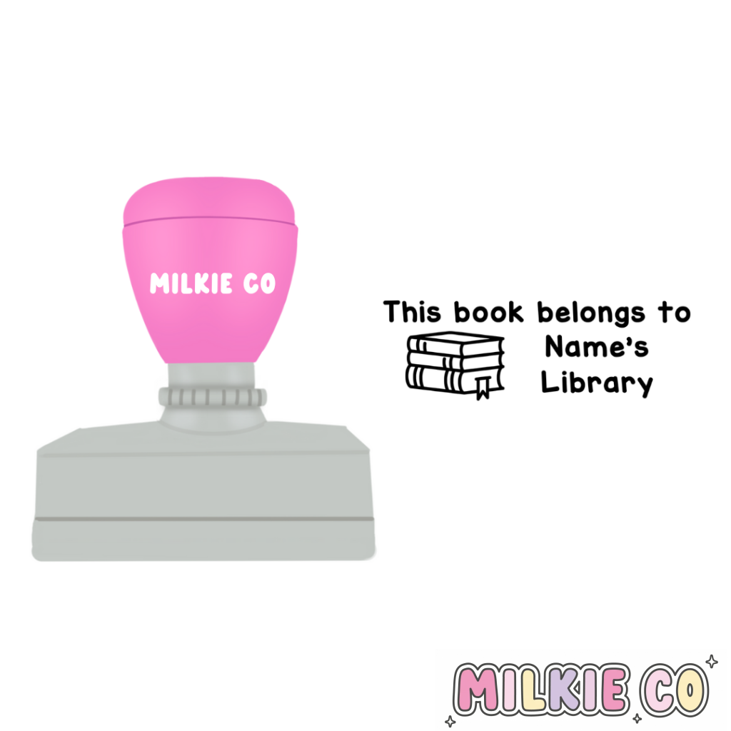 Rectangular: ’This book belongs to’ Stamp